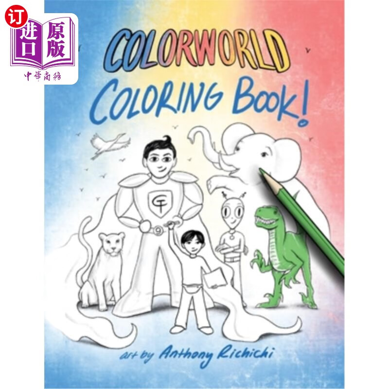 海外直订colorworld coloring book colorworld彩色书