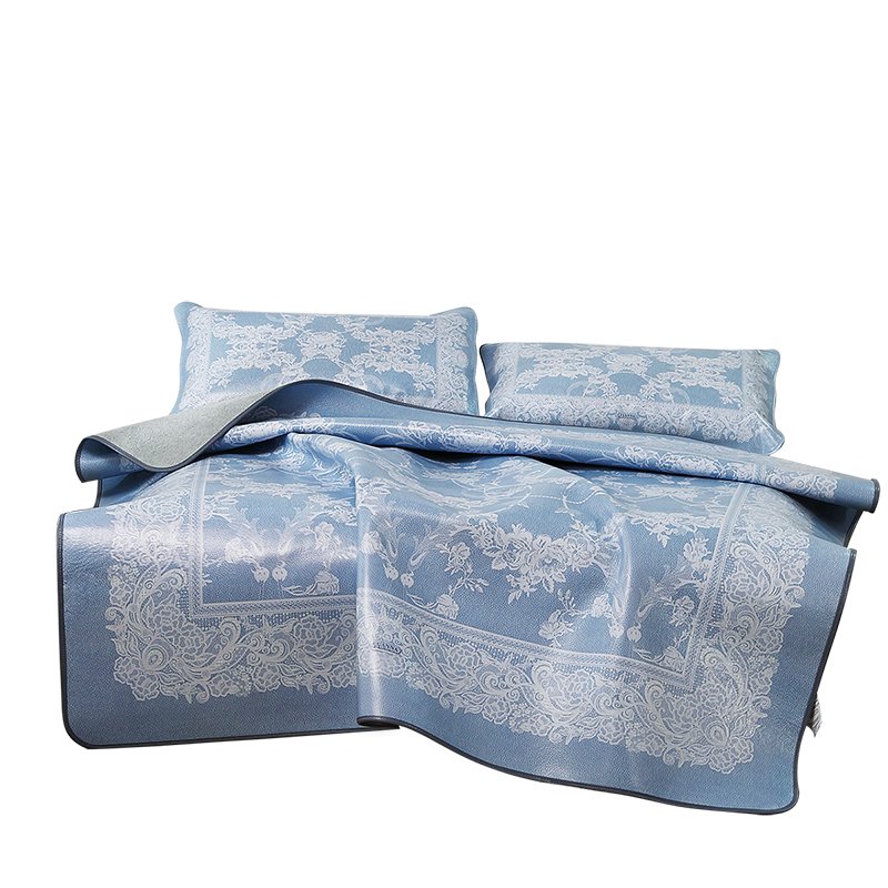 富安娜家纺 牛皮席头层水牛皮凉席透气 真皮软席高端席子 布伦特牛皮软席 单席 150*195cm