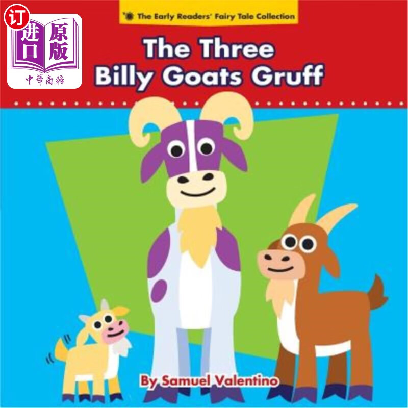 海外直订the three billy goats gruff 三只公山羊格拉夫