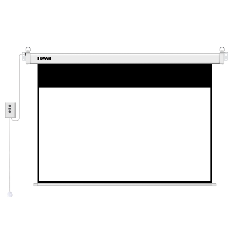 英微（IN&VI）电动幕布DC纳米纤维100英寸16:9投影仪幕布投影机屏幕家用办公投影布极米坚果通用【含遥控器】100004995254