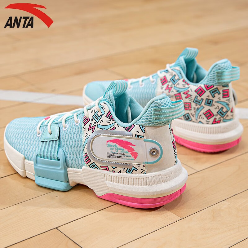 安踏(anta)篮球鞋男轻狂2代2024春秋季运动鞋子男士潮流品牌实战耐磨