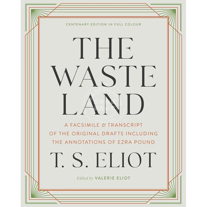 s艾略特 诺顿注释版 英文原版 the waste land: a facsimile &