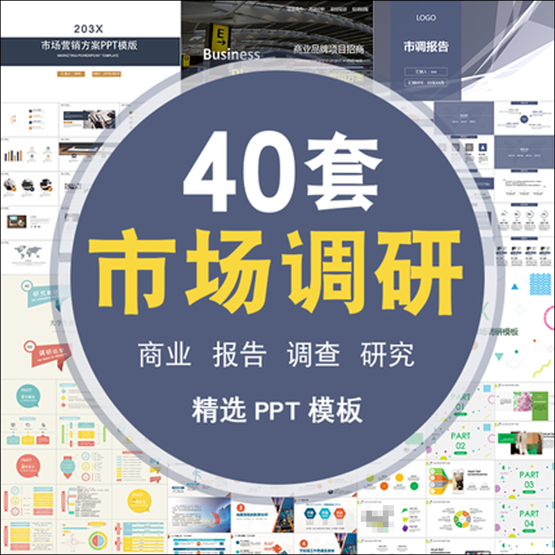 ppt模板市场调研问卷抽查数据分析调查基本方法报告商业抽样模版 标准