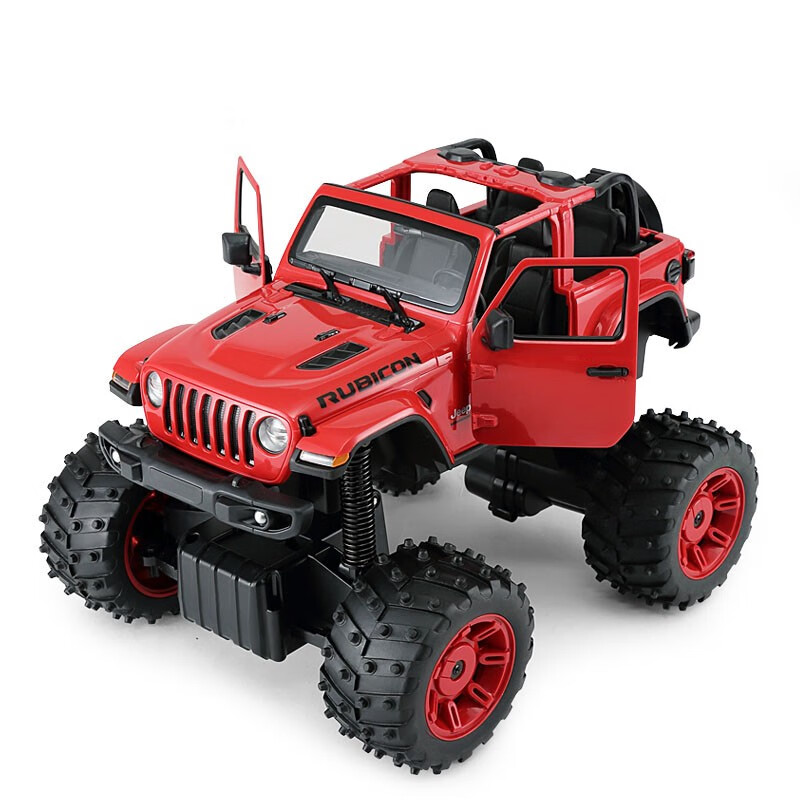 14牧马人越野大脚攀爬车 双开门倒立行走带减震充电遥控车玩具 吉普
