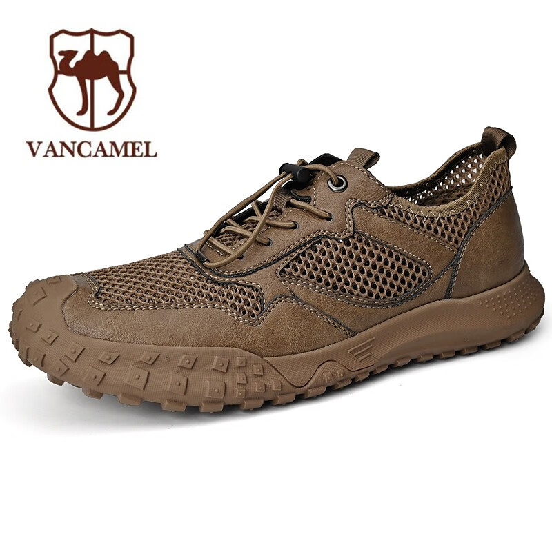 西域骆驼网鞋男透气夏季新款镂空透气薄款网眼运动防滑耐磨百搭休闲鞋