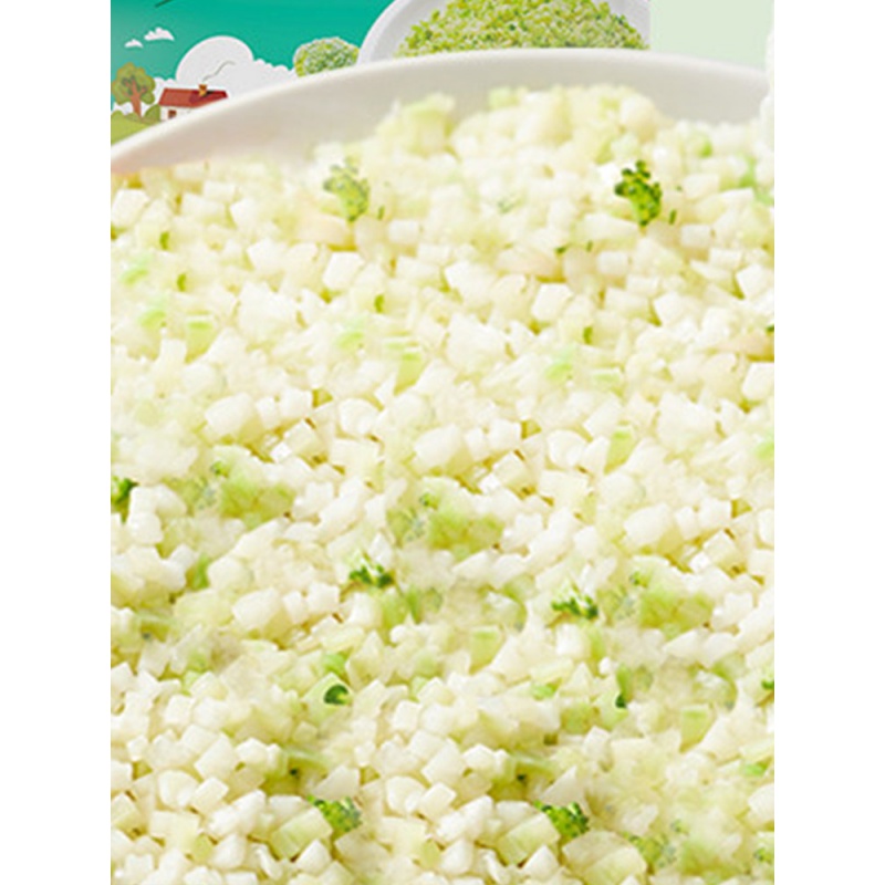 乐佳萱【花菜米花椰菜粒】 西兰花米饭代餐健身餐菜花蔬菜 1500g 花菜