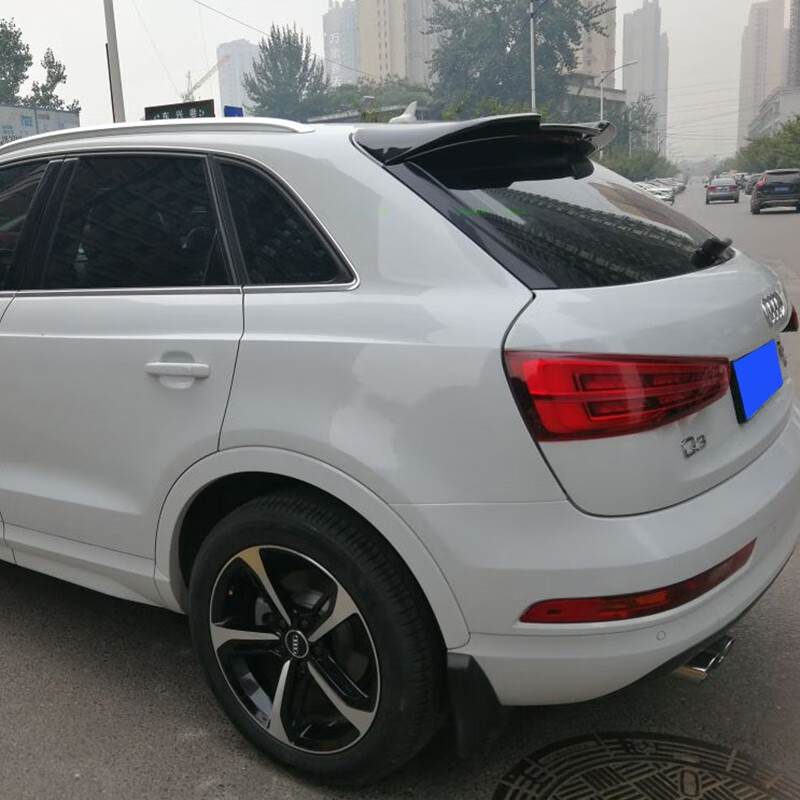鼎瑾专用于奥迪q3尾翼14-19款新奥迪q3改装顶翼定风翼免打孔带烤漆