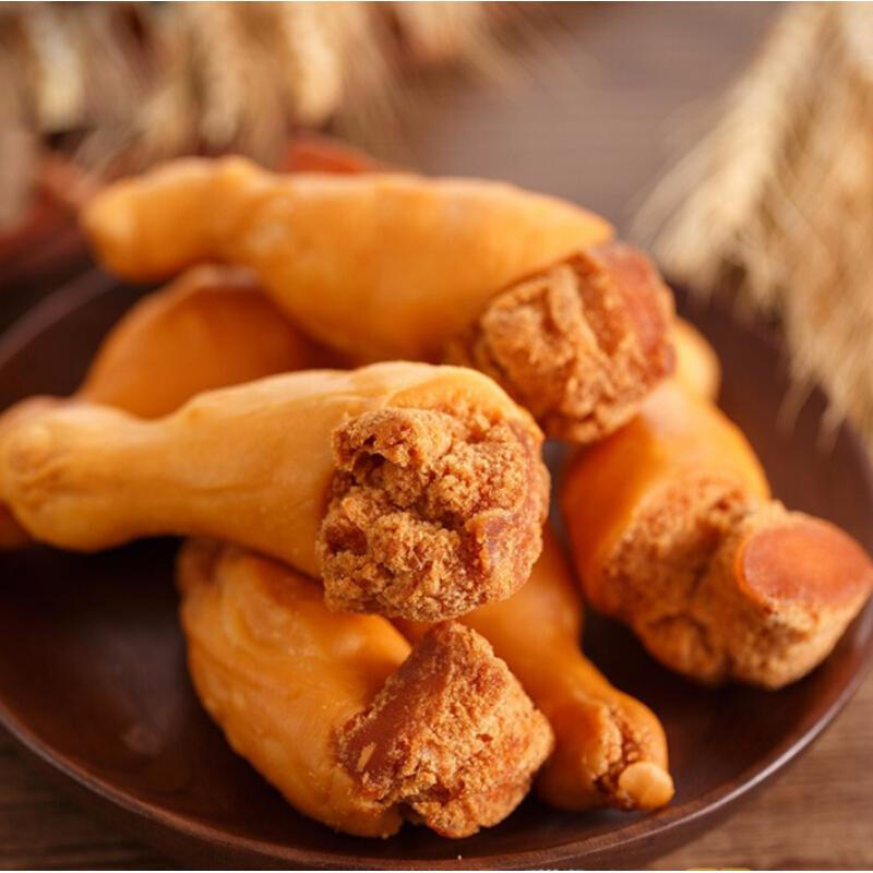 宜享健康鸡腿面包素鸡腿酥老式怀旧小吃油炸香酥甜味休闲零食500克 1