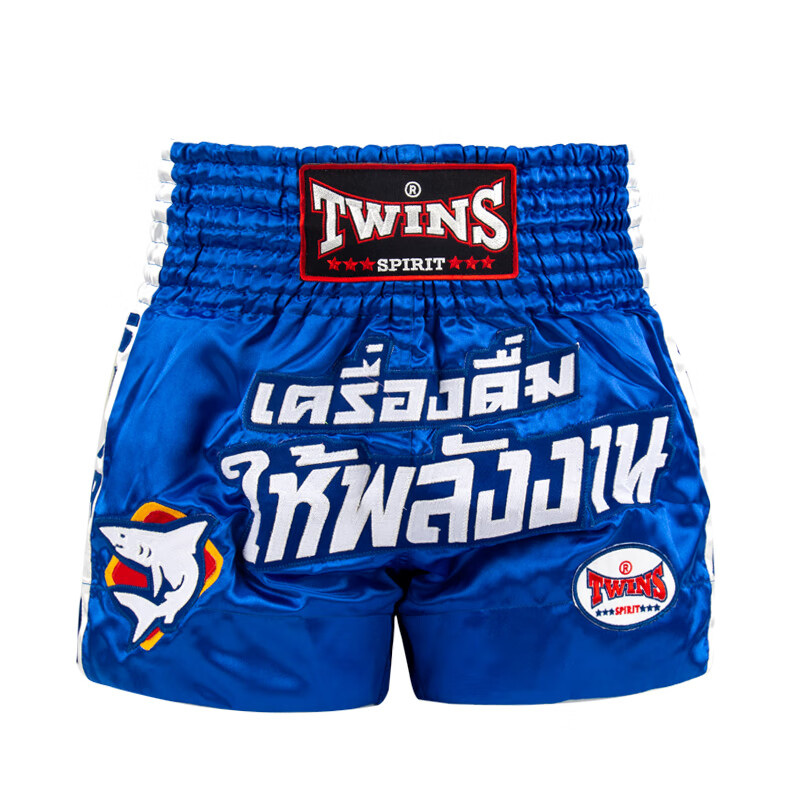 TWINS SPIRIT 泰國twins spirit泰拳短褲專業(yè)比賽短褲散打搏擊格斗泰拳訓(xùn)練褲 132藍(lán)色 M