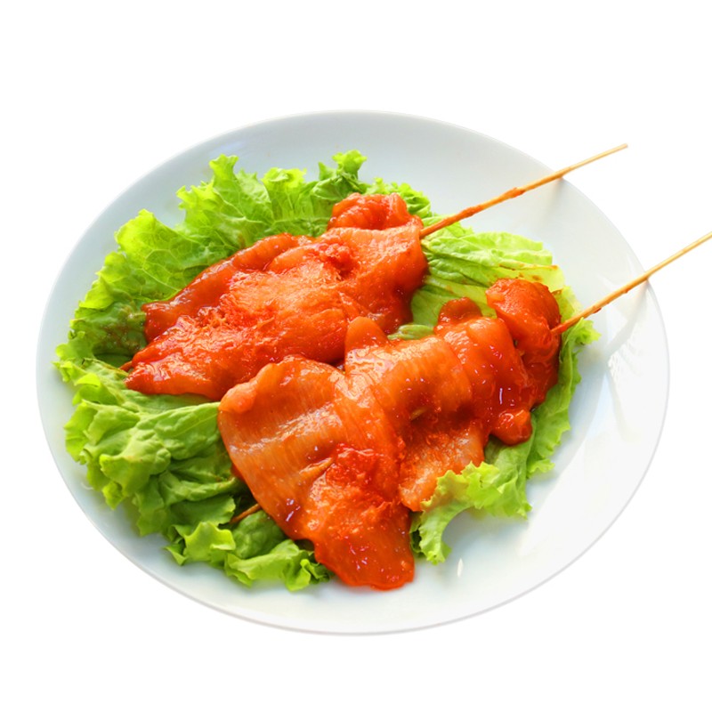 (yikeduo)年货40串里脊肉鸡肉片空气炸锅半成品食材家用铁板烧烤大串