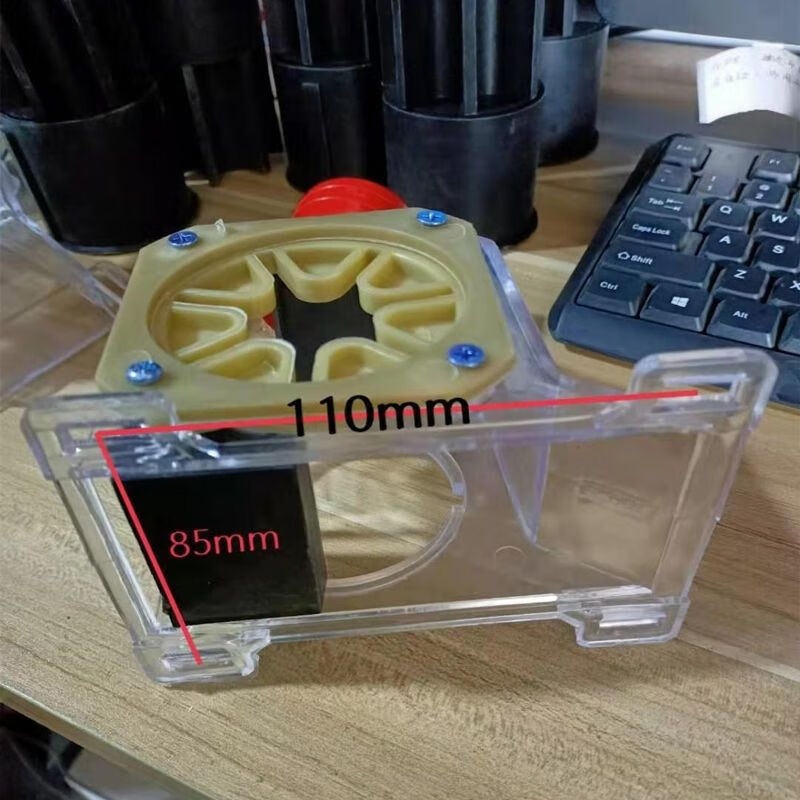 墨薰槿施肥器 肥盒播肥盒排肥盒 播种机免耕机配件透明肥盒下料盒追肥