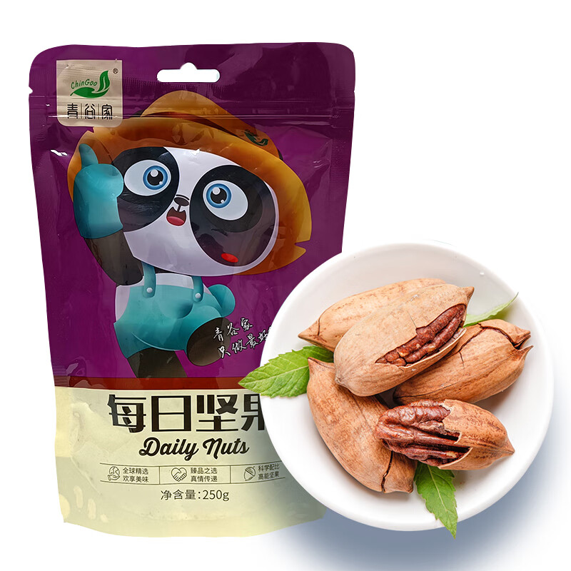 青谷家碧根果薄壳奶油味零食 当季新品颗粒饱满