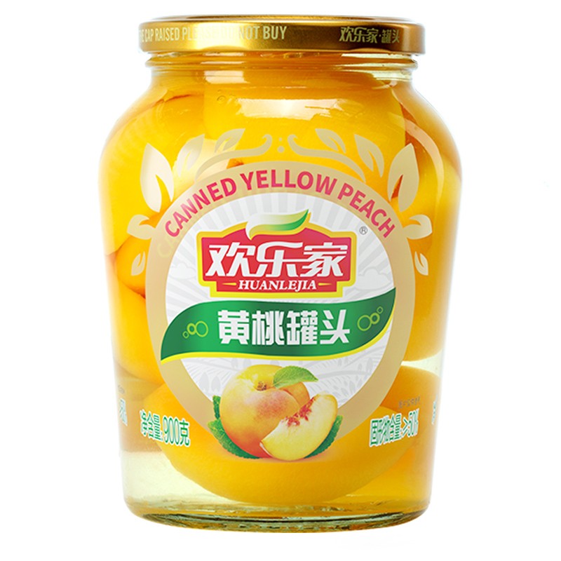 欢乐家 糖水黄桃罐头 新鲜水果罐头900g 休闲零食 方便速食使用感如何?
