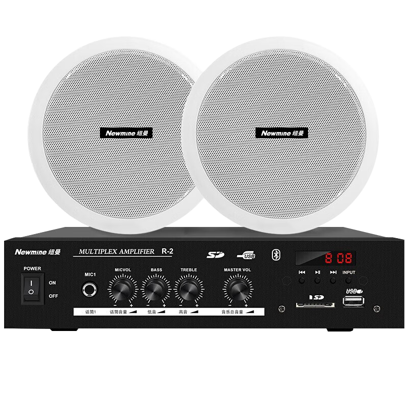 Ŧ����Newmine�� 6Ӣ����������������װ�������Ż������������ֹ㲥������������컨��Ƕ��ʽ��������һ�϶� 289Ԫ