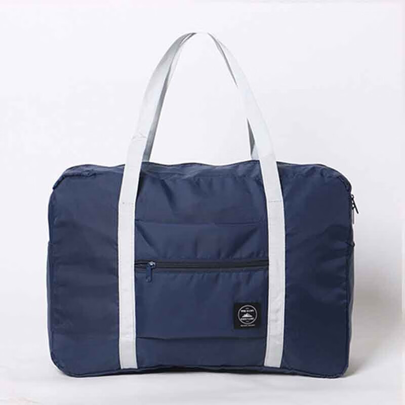枫盛旅行包拉杆包手提行李袋行李包大容量短途单肩包女折叠袋子收纳袋子 藏青色