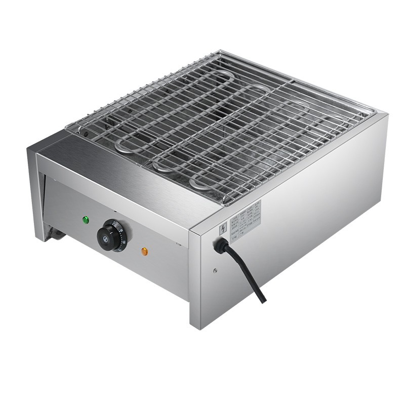 hotkitch 电烧烤炉 家用无烟电烤炉 商用电烤串机 电烤盘烤肉煎肉室内