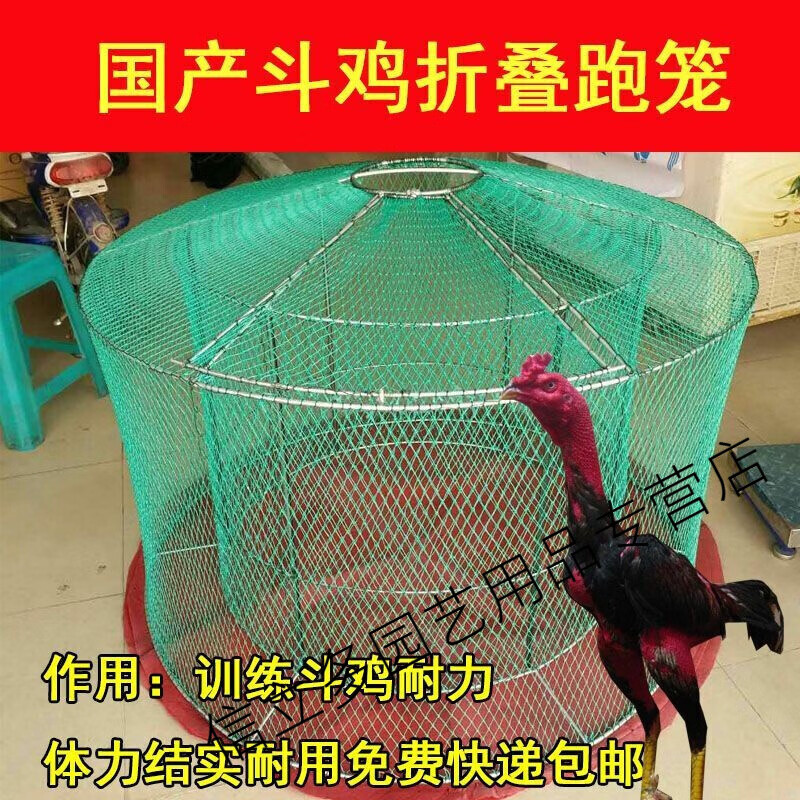 钰女方斗鸡用品 斗鸡折叠跑笼 鸡笼子 双层跑笼 跑笼  训练用品 国产