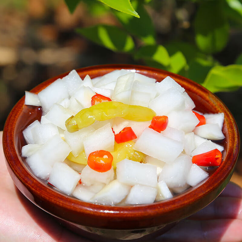 食怀脆爽口下饭泡菜酸辣开味泡椒萝卜丁江西特产腌萝卜条酸甜萝卜 泡