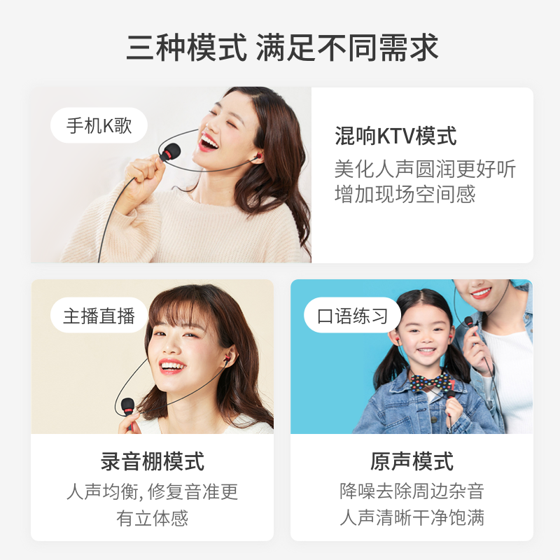 大峡谷（CANYON）K6声卡K歌耳机有线高音质专业耳麦带麦克风直播唱歌录歌配音专用耳返适用手机电脑笔记本平板 【数字TypeC扁口】动圈麦+电容麦