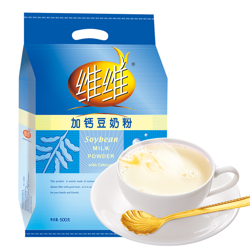 维维 豆奶粉 营养早餐 速溶即食 冲饮代餐非转基因大豆 加钙豆奶粉500g