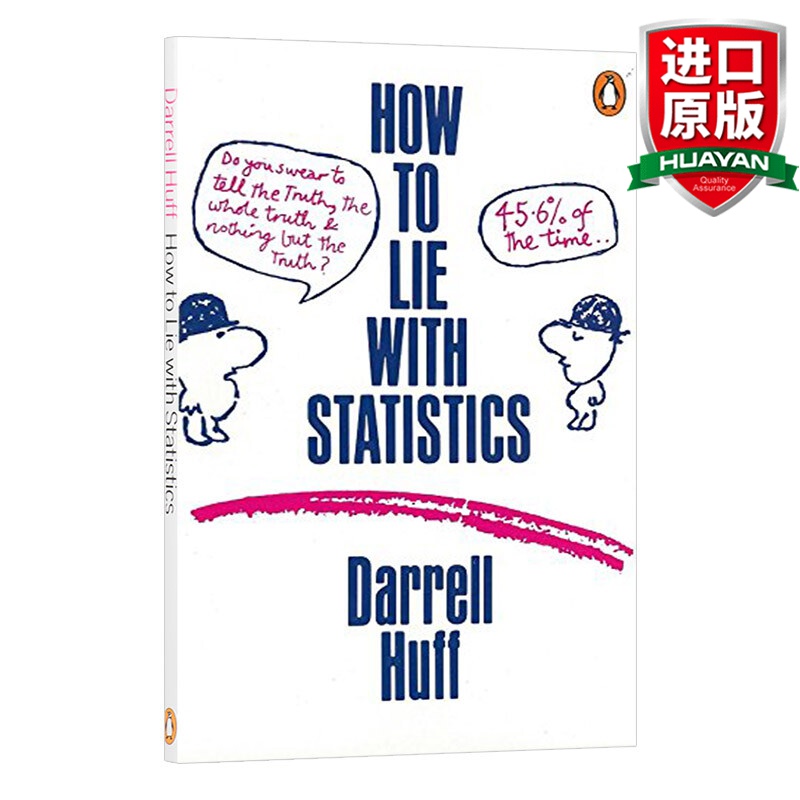 英文原版 统计数字会撒谎 How to Lie with Statistics 数学思维逻辑