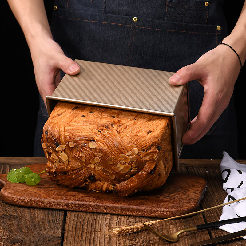 拜杰吐司模具不粘吐司盒450g带盖金色面包模具土司盒烤箱蛋糕烘培模具高性价比高么？