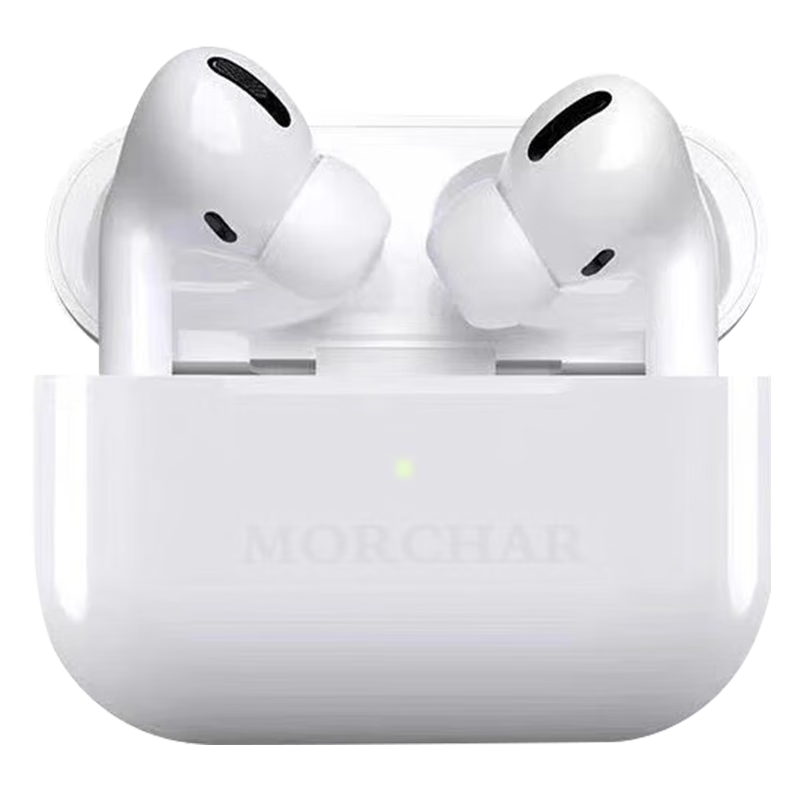 MORCHAR 蓝牙耳机Pro3真无线苹果华为小米荣耀OPPO vivo手机通用降噪智能续航入耳式 皓月白（中文提示音+超长续航）