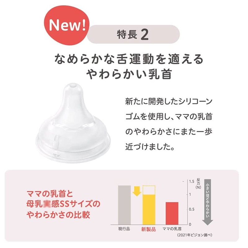 贝亲（Pigeon）【日本直邮】奶瓶三代PPSU新生儿奶瓶宽口径婴儿宝宝奶瓶自然实感 奶瓶1026745 160ml 0-1月 鸟