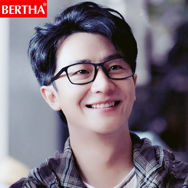 贝尔莎(bertha)防蓝光防辐射眼镜男女超轻黑框近视眼镜手机游戏电脑护
