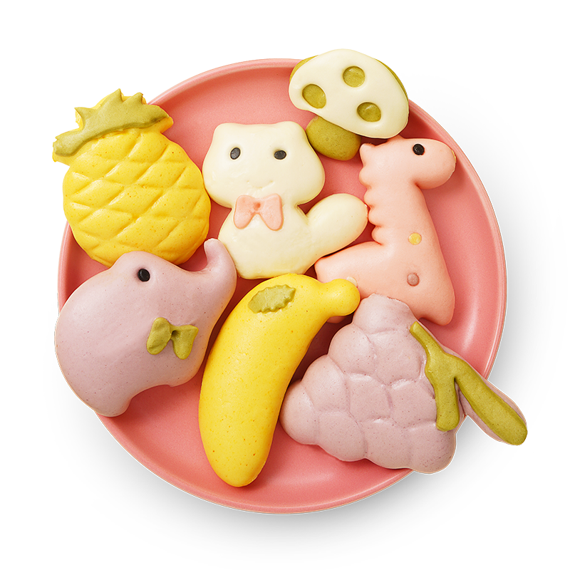 大希地 0添加鲜奶彩蔬卡通馒头 母后恩典 儿童早餐半成品 营养零食260