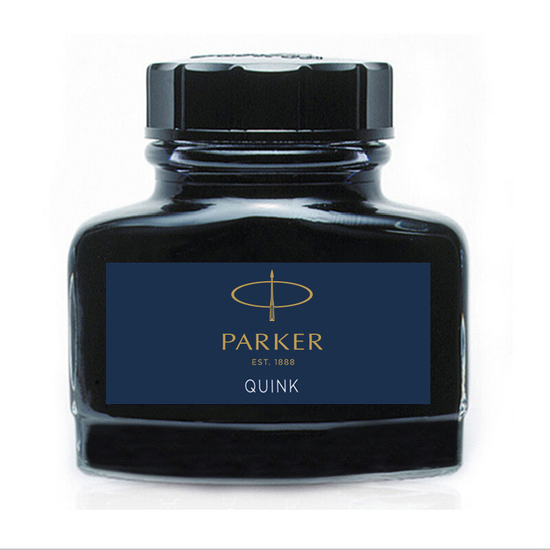 派克(parker)配件系列 钢笔墨水蓝黑57ml