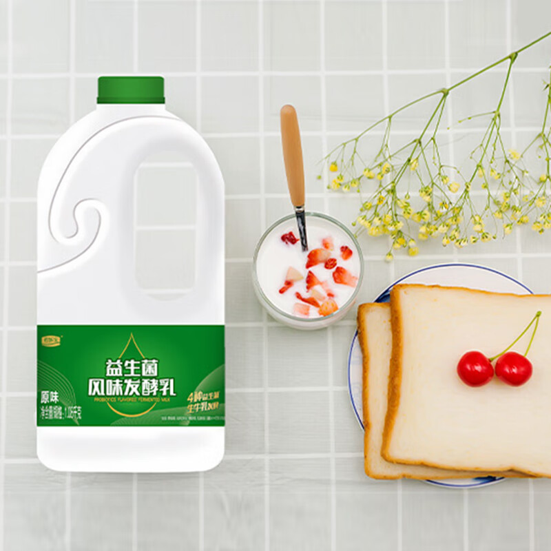 君乐宝(junlebao) 君乐宝酸奶原味益生菌发酵大瓶装早餐奶水果捞大