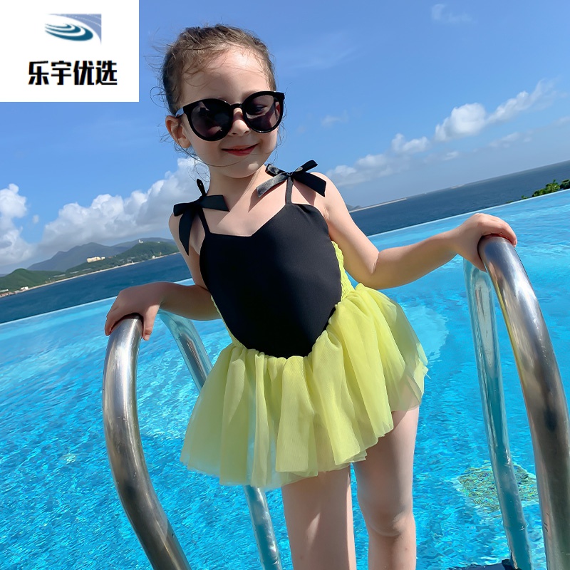 小朋友穿的女童泡温泉游泳衣1一5周岁宝宝时尚泳装儿童2ins小童小女孩