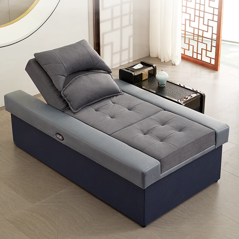 吴汉匠家具 足疗沙发足浴沙发电动足疗按摩床一体洗浴中心大厅沙发