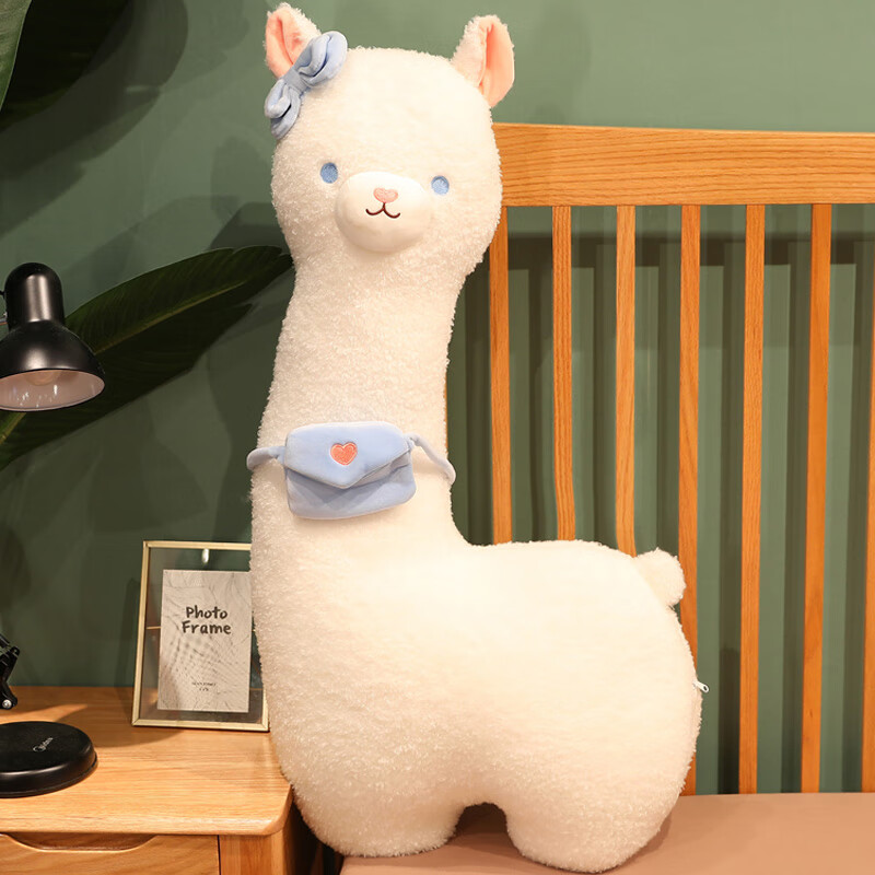 饰鹿熊羊驼公仔娃娃床上抱枕女生睡觉大可爱玩偶女孩抱小羊儿童毛绒