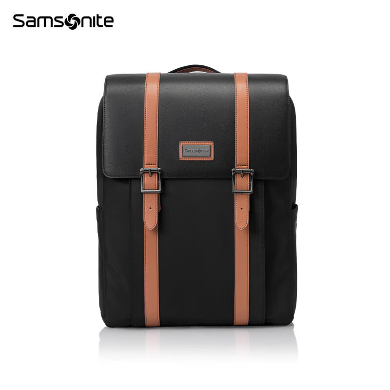 【时尚箱包】Samsonite/新秀丽双肩背包男女电脑包16英寸韩版学生书包男潮流 TQ5 黑色