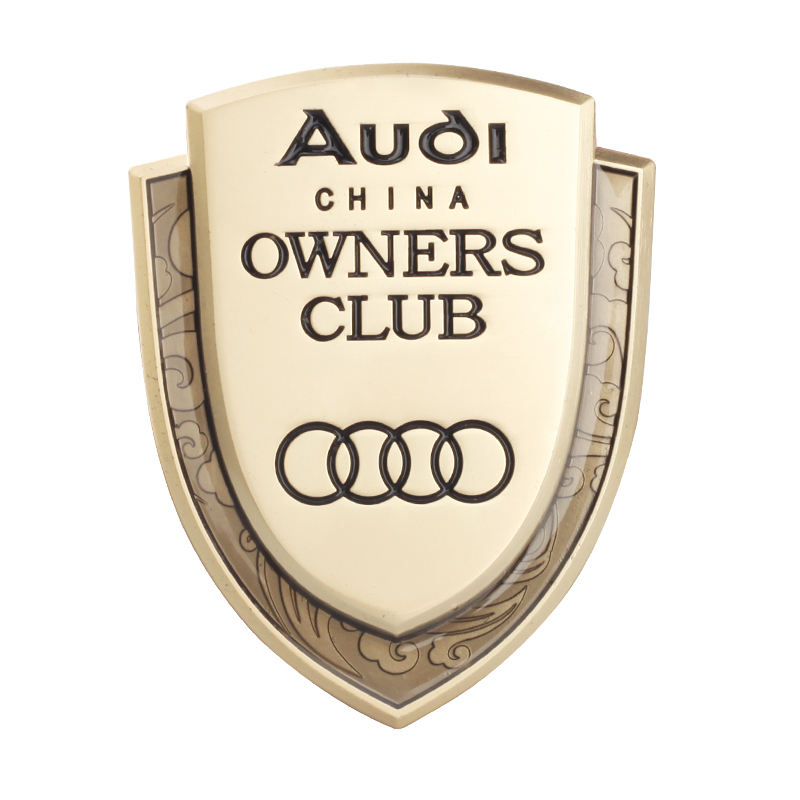 奥迪新a4l改装a6l q5l q3 a3个性装贴尾标车标贴纸金属侧标车友会