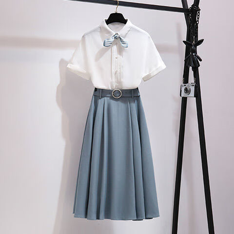 大气幼儿园老师园服教资连衣裙职场两女装穿搭面试服装衣服教师套装裙