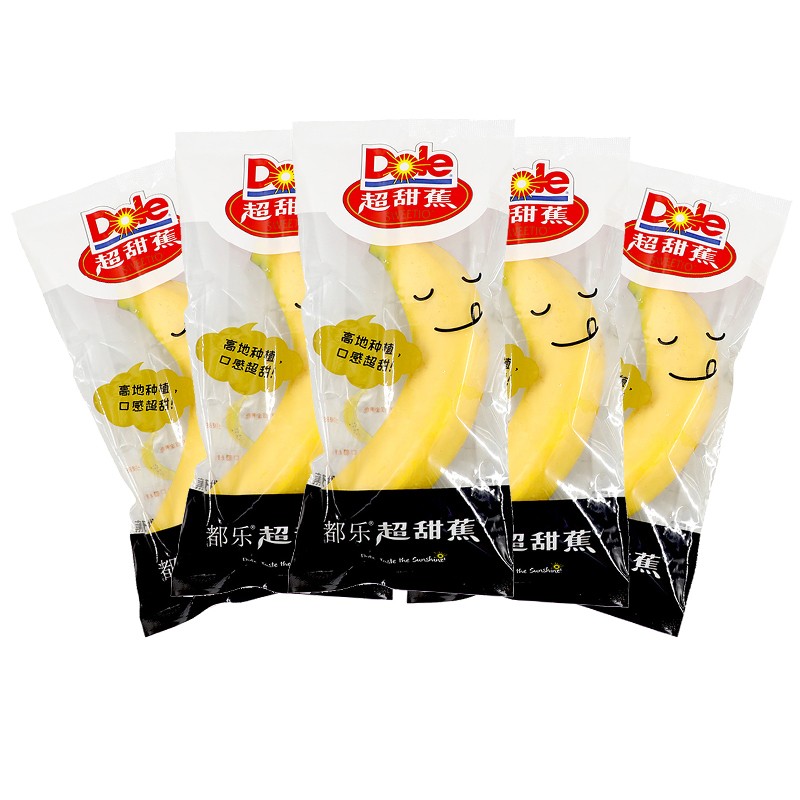 都乐dole 菲律宾香蕉 超甜蕉 独立包装 7-8根装单根进口甜蕉 1kg装