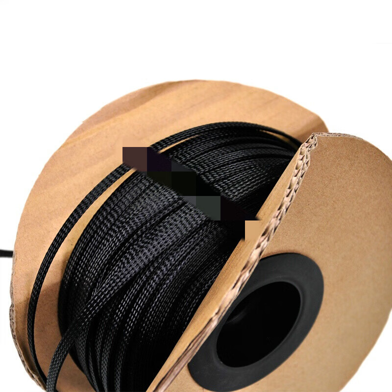 黑色蛇皮网管加密三丝尼龙蛇皮管编织网管避震网伸缩电线护线套管 3mm