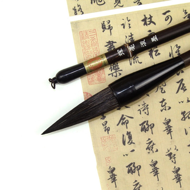 六品堂 大号对联毛笔大楷 书法国画用笔湖州精品兔毫紫毫兼毫湖笔