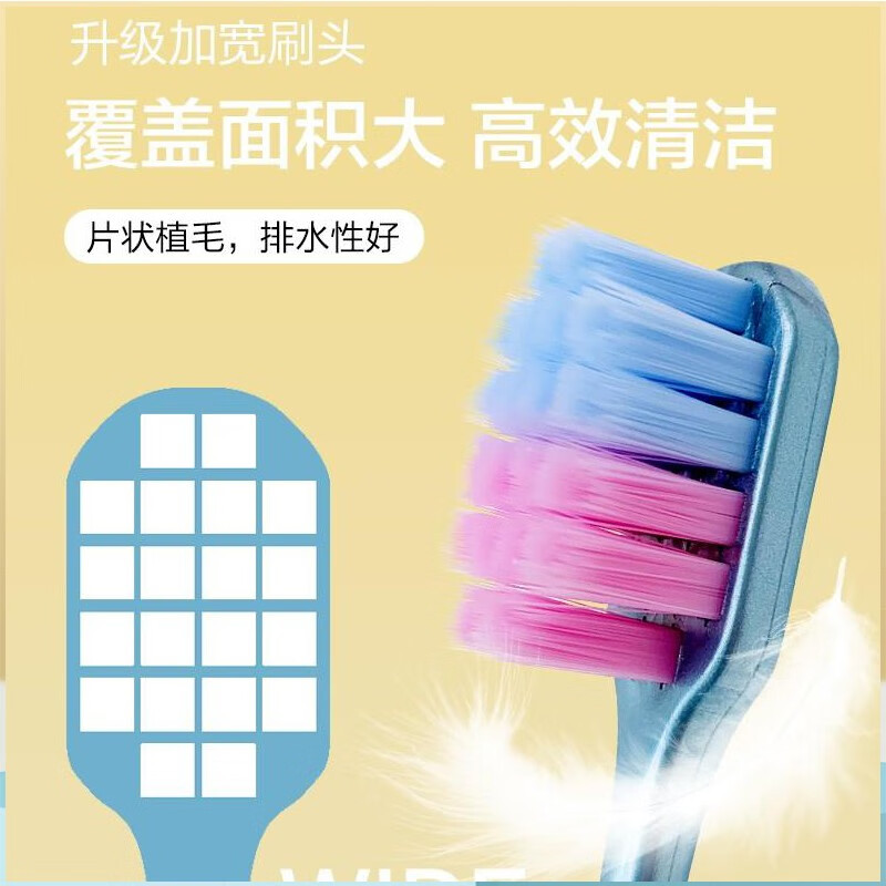 卡斯丽牙刷万根毛软毛成人超细超软孕妇月子男女士牙刷家庭装906 万根软毛牙刷20支装