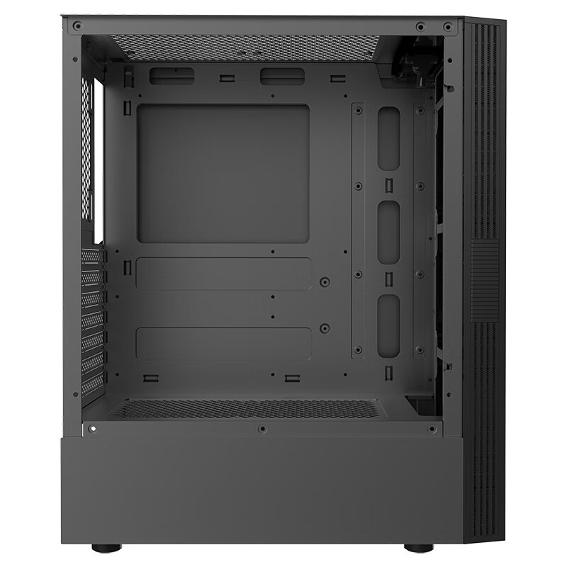 先马（SAMA）剑魔升级版 炫彩RGB游戏电脑机箱 无孔式钢化玻璃侧透/支持ATX主板240水冷位/210宽体五金U3背线