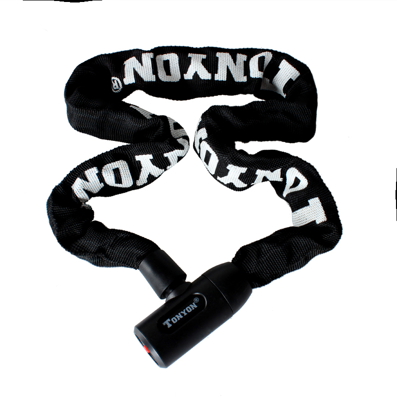 通用TONYON759自行车锁山地车锁单车锁电瓶电动车锁链条锁玻璃门锁