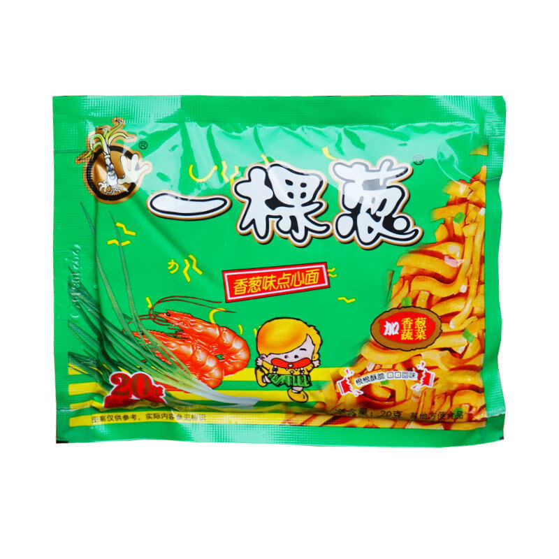 一棵葱 一棵葱点心面干脆面童年零食一颗葱方便面碎碎面2口味混装干吃