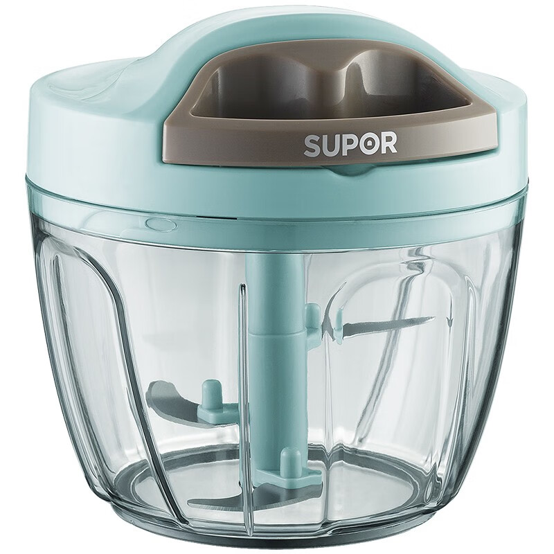苏泊尔(SUPOR)拉蒜器捣蒜器多用蔬菜料理器手动抽绳搅肉碎料理机切菜器蒜泥神器 【650ML容量】2-4人适用