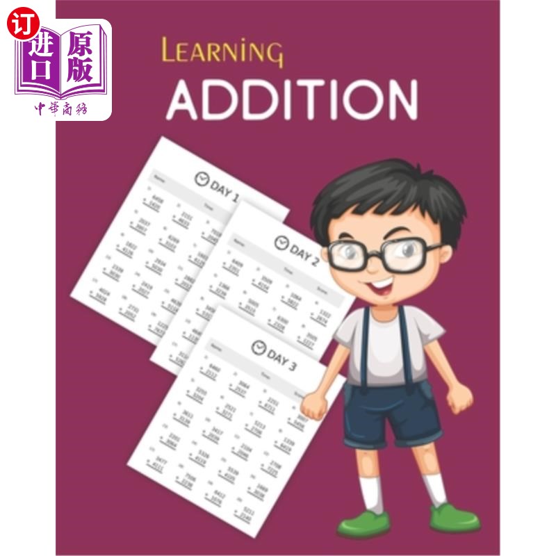 海外直订learning addition: 100 days of learning addition for