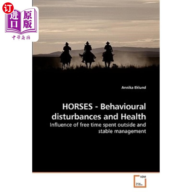 海外直订horses - behavioural disturbances and health 马——行为