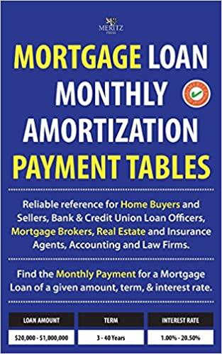 预订 mortgage loan monthly amortization payment tables: easy to