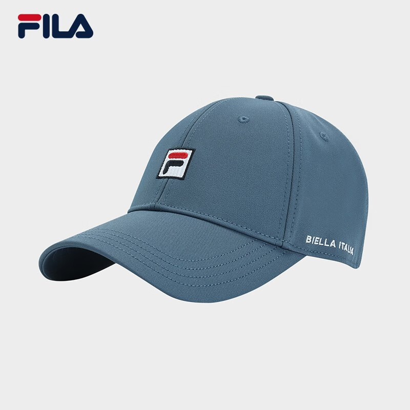 FILA 斐乐官方棒球帽情侣款2023秋季新款女帽休闲帽鸭舌帽子男 蓝藻色-LB XS高性价比高么？